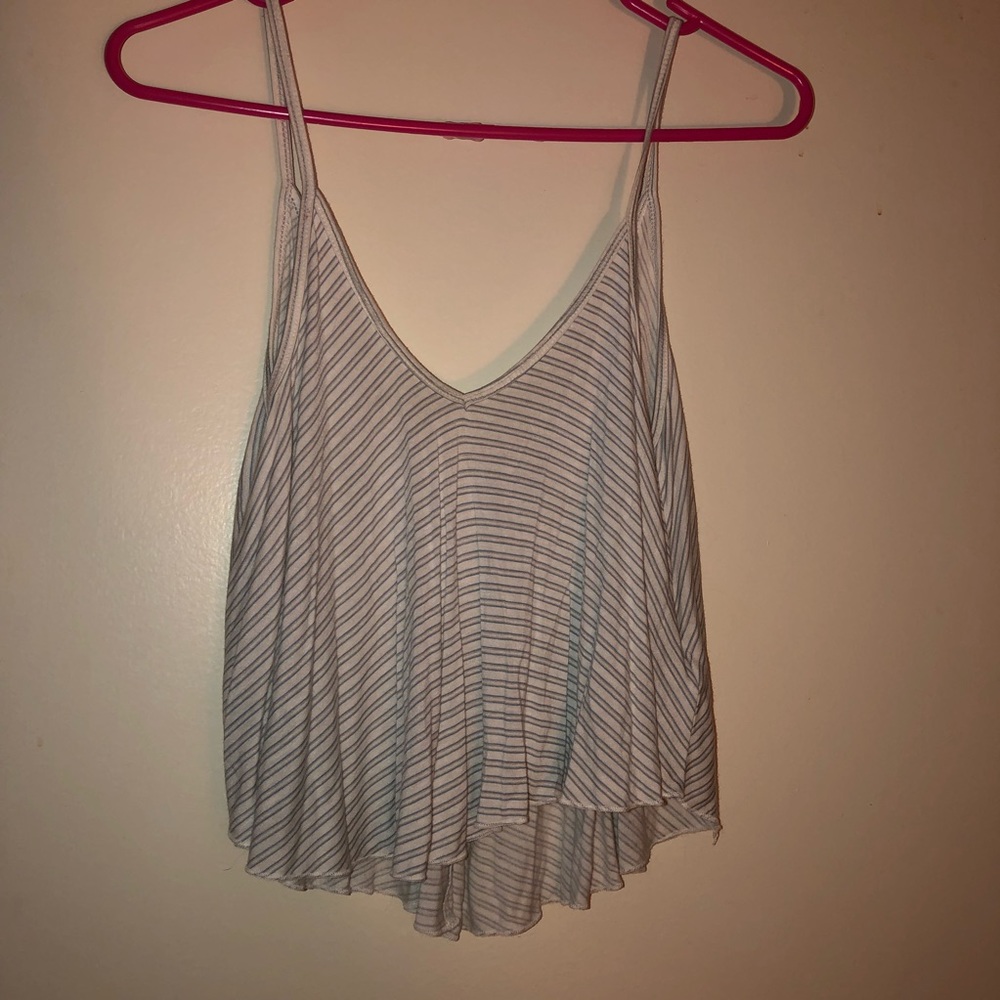Striped Crop Tank Top